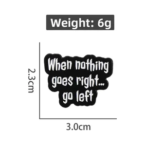 Detail of metal enamel pin showing 3.0cm x 2.3cm dimensions and weight of 6g