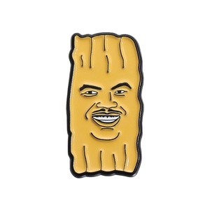 Épingle amusante en émail jaune avec un design de personnage de dessin animé unique