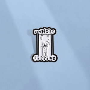 Broche de Fitness Amusante Say NO To Kipping Pin en Émail Alliage de Zinc Badge Pour Gym Vêtements Sac à Dos Unisexe