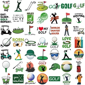 50 adesivi da golf impermeabili stile cartone animato per laptop e bagagli fai-da-te