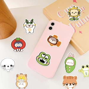 50 pieces of waterproof cartoon animal stickers for laptop, guitar, and luggage decoration