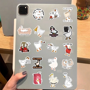 50 pieces of funny cartoon goose duck graffiti stickers for laptop and guitar decoration