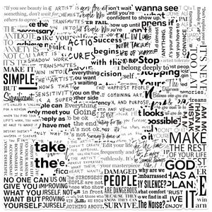 Black White Motivational Quotes Stickers Waterproof PVC Minimalist Text Decals For Laptop Guitar Luggage DIY Decorative Label