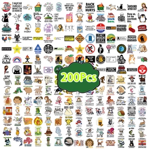 Funny Prank Meme Graffiti Stickers Waterproof PVC Decals For Laptop Guitar Skateboard Luggage Decor Waterproof Matte Vinyl Sticker Set
