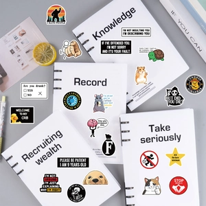 Variety pack of 200 waterproof prank meme graffiti stickers for laptop and guitar