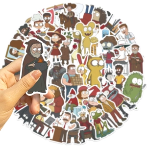 50 pieces of cartoon animation graffiti stickers for laptop and guitar decoration