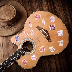 100pcs Coastal Cowgirl aesthetic waterproof stickers for guitar and laptop decoration