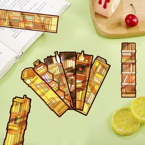 30 vintage boekenplankstickers met illustraties voor DIY scrapbooking en handbelettering