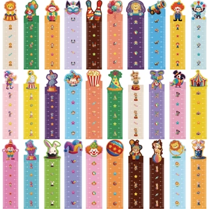 30 stuks circus thema bladwijzers en 10cm liniaal set voor kinderen lezen en knutselen