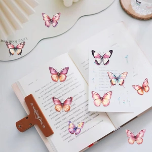 50 autocollants papillons colorés vintage pour scrapbooking et décoration d'art