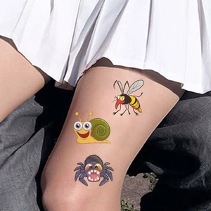 Cute waterproof cartoon insect temporary tattoo stickers for kids party gifts
