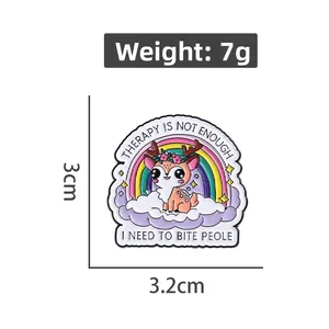 Cartoon-Emaille-Anstecker Detail mit Maßen 3,2cm x 3cm und Gewicht 7g, Hirsch-Design