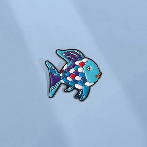 Colorful Cartoon Rainbow Fish Enamel Brooch Pin Zinc Alloy Animal Badge For Clothing Bags Hat Cute Jewelry Accessory