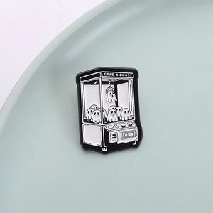 Pin's émaillé machine à fantômes avec texte Grab a Ghost pour Halloween