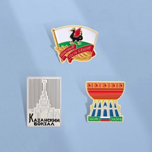 Broche Pin's en Émail de Kazan Russie Alliage de Zinc Architecture Dragon Badge pour Vêtements Sac à Dos Bijoux Souvenir