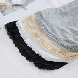 Summer safety shorts for women with delicate side lace trim in four essential colors