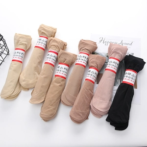 Women Velvet Ankle Socks Ultra Thin Transparent Anti Snagging Summer Breathable Sheer Socks Solid Color Short Socks