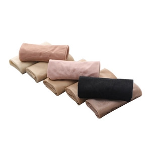 Women's velvet ankle socks in assorted skin tones including black and beige