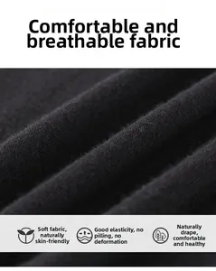 Macro detail showing soft black modal knit fabric texture with high elasticity and breathability