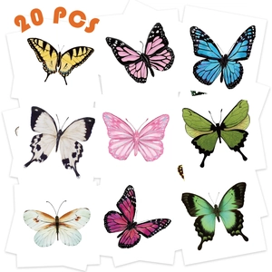 Kleurrijke Vlinder Tijdelijke Tattoo Stickers Waterdichte Vlinderontwerpen Voor Kinderen Vrouwen Body Art Feestdecoraties