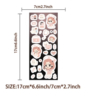 Détail des autocollants d'infirmière médicale mesurant 17cm par 7cm pour la décoration DIY