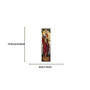 Segnalibro tarocchi in stile vetro colorato con dimensioni 15,01 cm x 4 cm fai da te