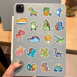 50 bunte Cartoon-Dinosaurier-Aufkleber für Laptop und Koffer-Dekoration