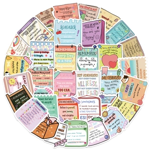 50pcs Mental Health Awareness waterproof stickers for laptop and DIY journals