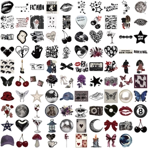 100 stickers Y2K vintage downtown girl pour décoration DIY sur guitare et ordinateur