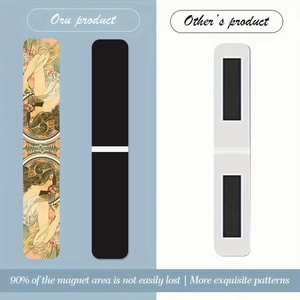 Classic Mucha art magnetic bookmarks with full-surface magnetic back for book pages