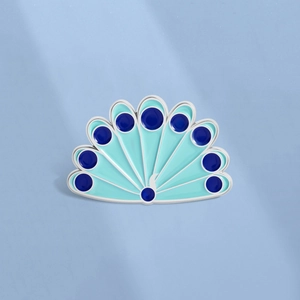 Exquisite Peacock Enamel Brooch Pin Luxury Fan Tail Feather Badge Fashion Commute Clothes Decoration For Women Men Jewelry
