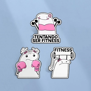 Cartoon Character Enamel Brooch Zinc Alloy Fitness Theme Pin For Clothing Backpack Decoration Humorous Sports Dumbbell Boxing Badge