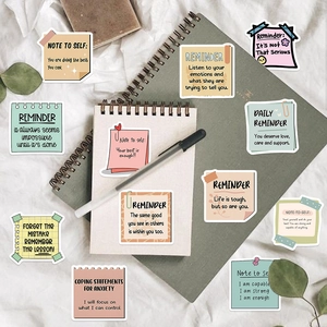 50 autocollants de rappel avec citations inspirantes pour scrapbooking et déco étanche