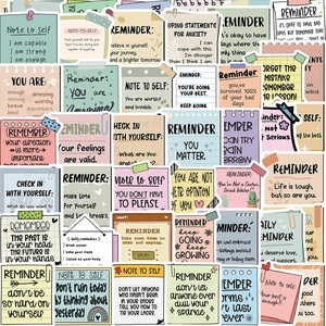 Autocollants en PVC Imperméables avec Citations Motivationnelles pour Ordinateur Guitare Bagages DIY Scrapbooking Papeterie