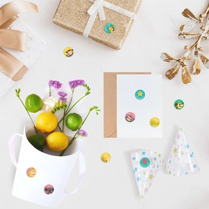 500pcs colorful animal reward stickers roll for kids DIY scrapbooking and gift sealing