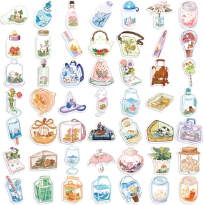 50 PCS cartoon INS bottle graffiti stickers for laptop guitar waterproof DIY decals