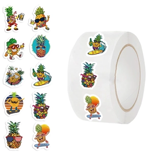 Cartoon Ananas Sommer Thema Washi Tape Dekorative Aufkleber Tropischer Stil Für Scrapbooking Journaling Umschlag Versiegelung