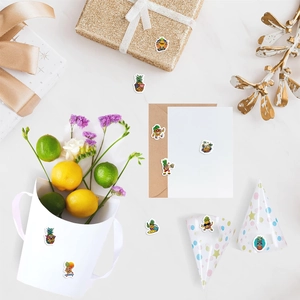 Kreative Cartoon-Ananas-Sticker zur Dekoration von Umschlägen und Geschenkboxen
