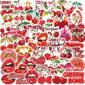 Autocollants Graffiti Cherry Bomb Imperméables Décalcomanies en Vinyle PVC pour Ordinateur Portable Guitare Skateboard Bagages Bouteille d'Eau