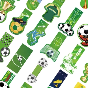 Collection de Marque-pages en Carton Série Soccer Sport Motifs Football Assortis Marqueurs de Page en Papier pour Cadeau de Papeterie de Lecture pour Étudiants