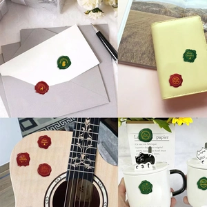 Roll of 500 Merry Christmas adhesive seal stickers for gift envelopes and DIY decor
