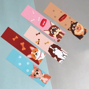 Set van 30 cartoon honden bladwijzers met Corgi en Terrier motieven om te lezen