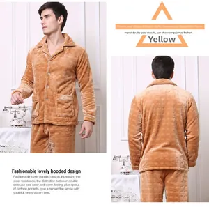 Close-up of men's flannel pajama set featuring textured grid pattern and soft fabric detail