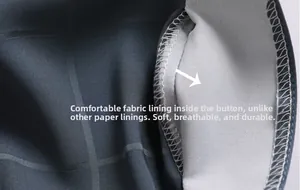 Detail of soft breathable cloth lining on navy plaid silk pajamas for men