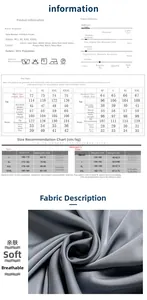 Tableau des tailles pour pyjamas en soie pour couples avec mesures hommes et femmes