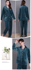 Macro shot of dark green velvet pajama with quilted texture and contrast piping details