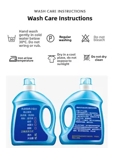 Care guide for silk pajamas with washing icons and instructions for fabric maintenance