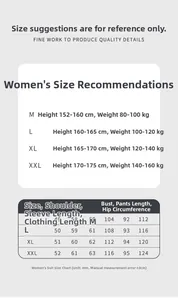 Detailed size chart for coral fleece pajamas including height, weight, and measurements
