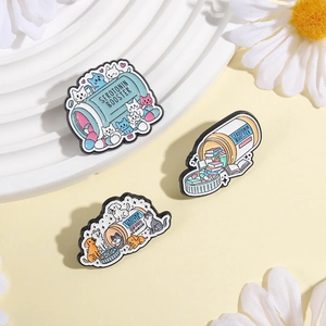 Lot de pins émaillés mignons avec motifs de chats et chiens booster de sérotonine