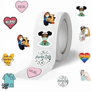 Nurse Life Washi Tape Stickers Medical Theme Healthcare Heroes Decorative Seal Labels For Scrapbooking DIY Journaling Stationery Gift